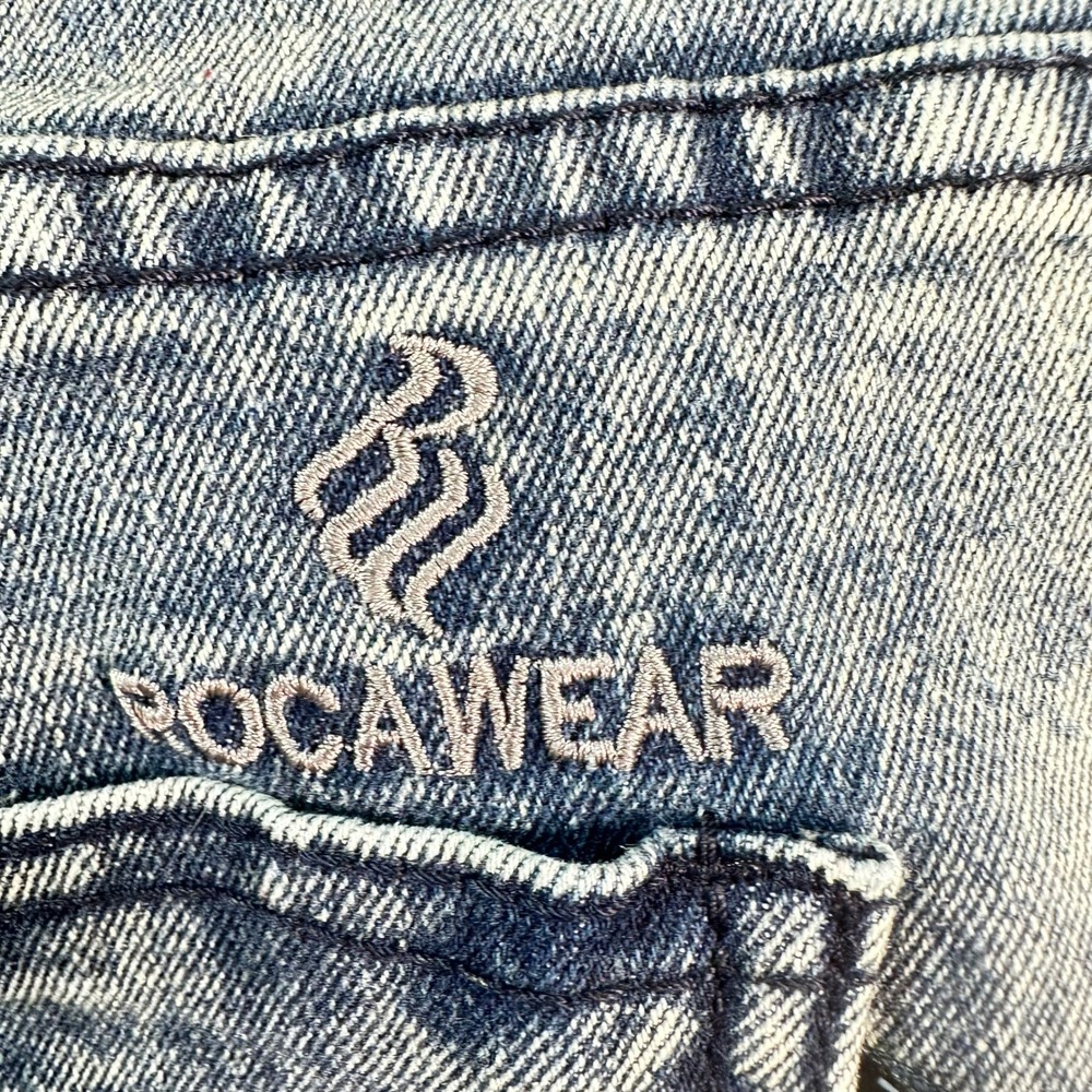 Rocawear Skinny‎ Jeans Mens 34x32 Blue Acid Wash Stretch Denim Streetwear - Picture 16 of 16